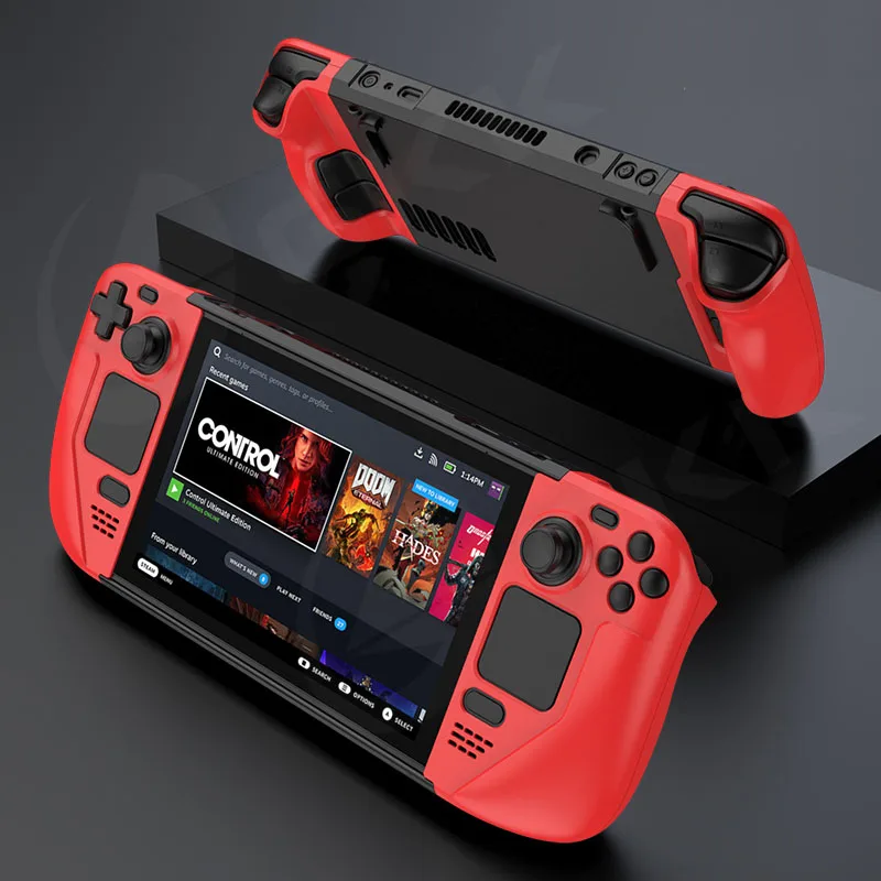 

5 в 1, противоударный пластиковый жесткий чехол для игровой консоли Steam Deck, Полностью Защитный матовый чехол для палубы Steam чехол