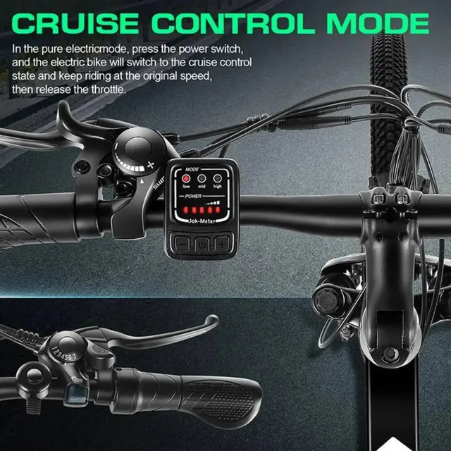 26" 500W Bike with Cruise Control System Bike with Removable Battery Range 2
