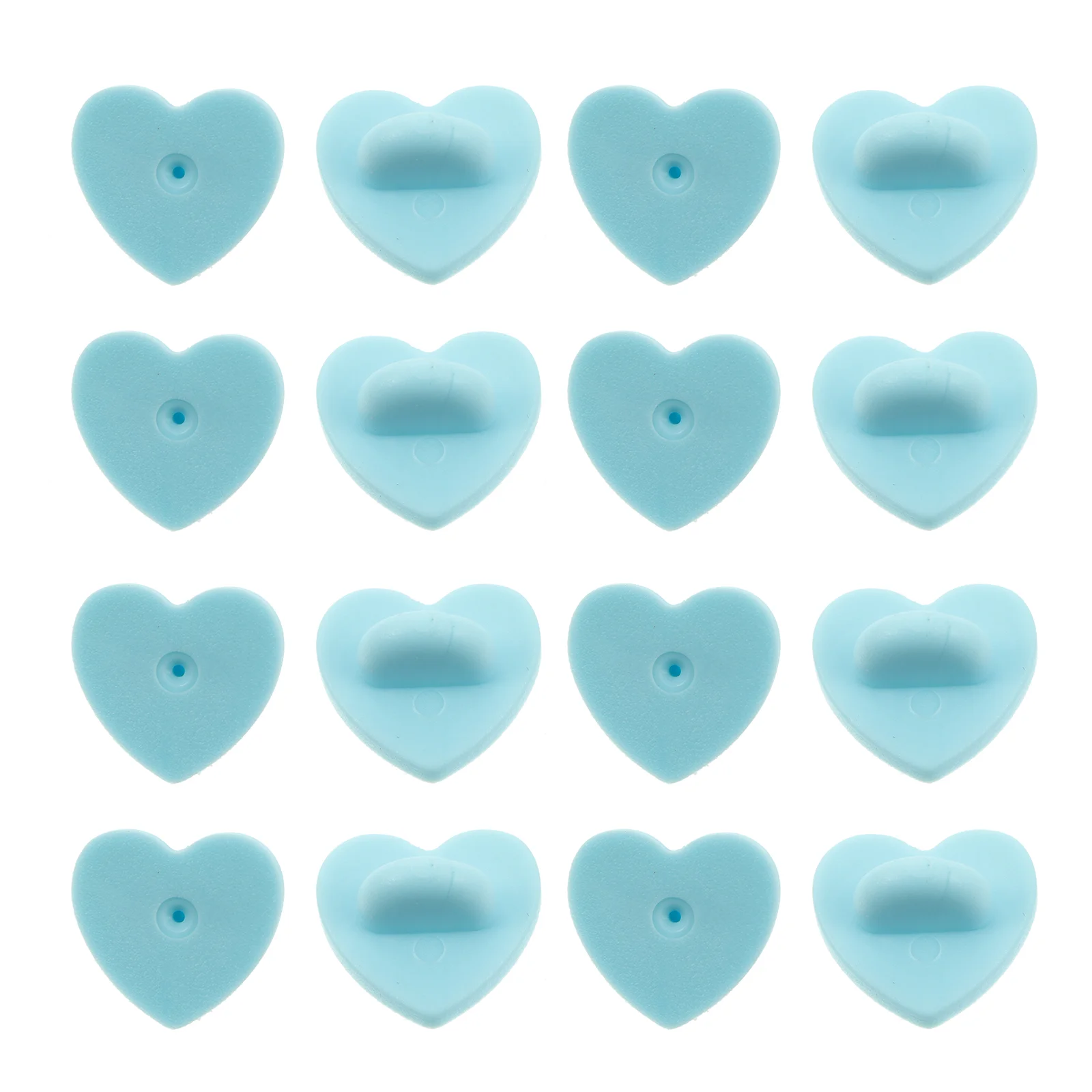 

Heart Shape Pin Backs Rubber Pin Keepers Practical Brooch Clasps Badges Backing Holder Clasp Name Tag DIY Crafts Supply