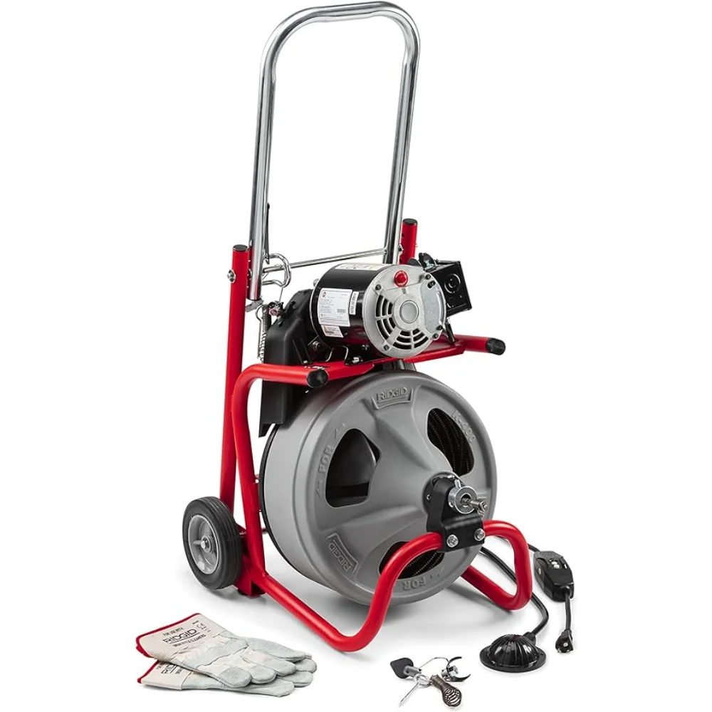 

RIDGID 52363 Model K-400 Drain Cleaning 120-Volt Drum Machine Kit with C-32IW 3/8" x 75' Cable