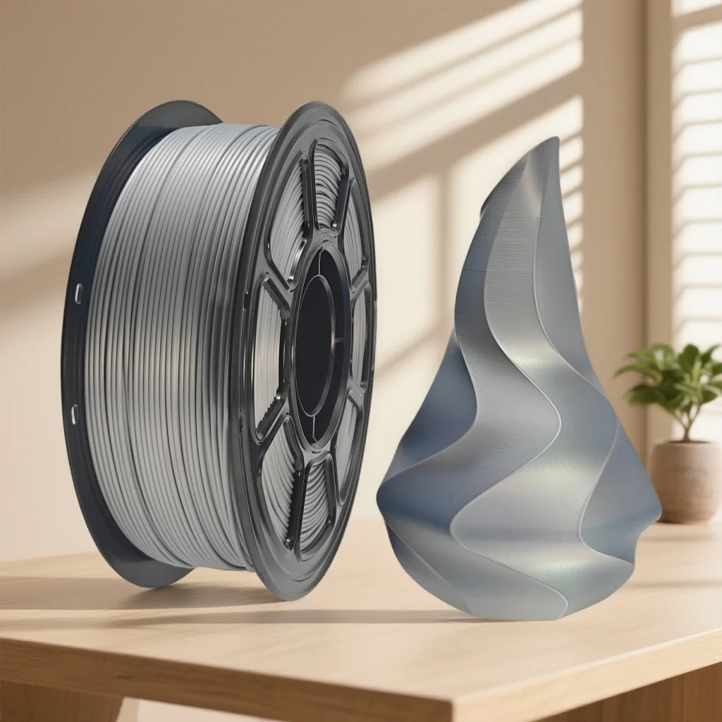 3D 프린터 PLA 실크 필라멘트 1.75mm 멀티컬러 소모품 1KG/롤 (밤부랩, 크리얼리티, 대부분의 3D 프린터 호환)