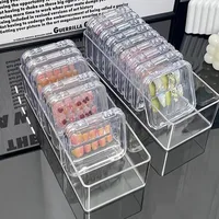 12 in 1 Jewelry Organizer Clear Acrylic Nail Art Storage Box Display Professional Bracelet Necklaces Rings Nail Works Storage 1