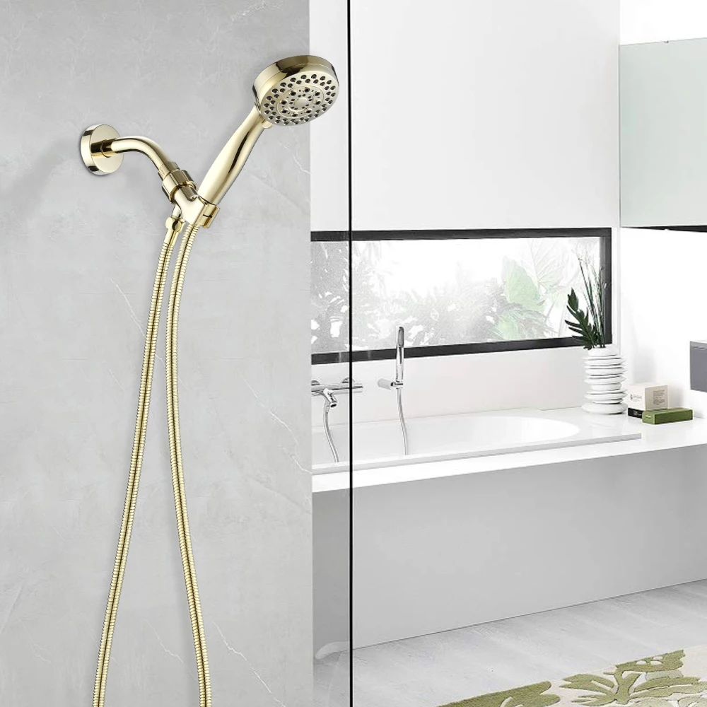 5 Mode Adjustable Settings Handheld Shower Head with Hose High Pressure Shower Heads 3
