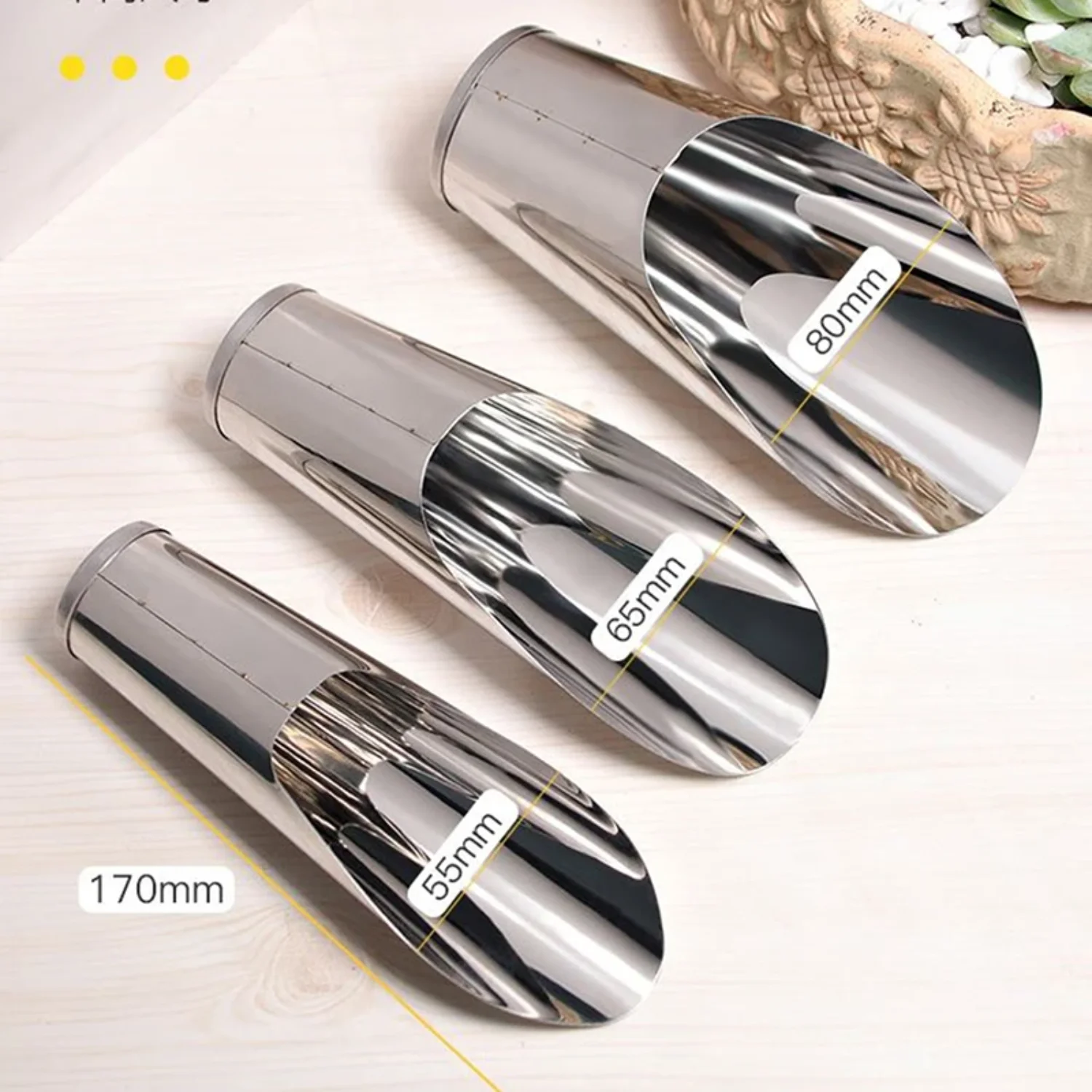 1 PC Stainless Steel Bucket Shovel Cultivation Succulent DIY Potted Bonsai Plant Helper Dig Soil Household Garden Tools 3