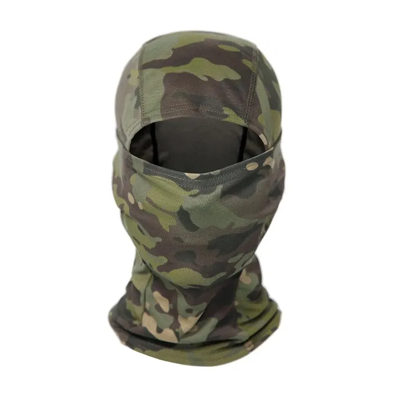 Outdoor Cycling Face Mask Sunscreen Insect Proof Breathable Sweat Absorbing Camouflage Hood Quick Drying Hat And Headscarf cycling face mask
