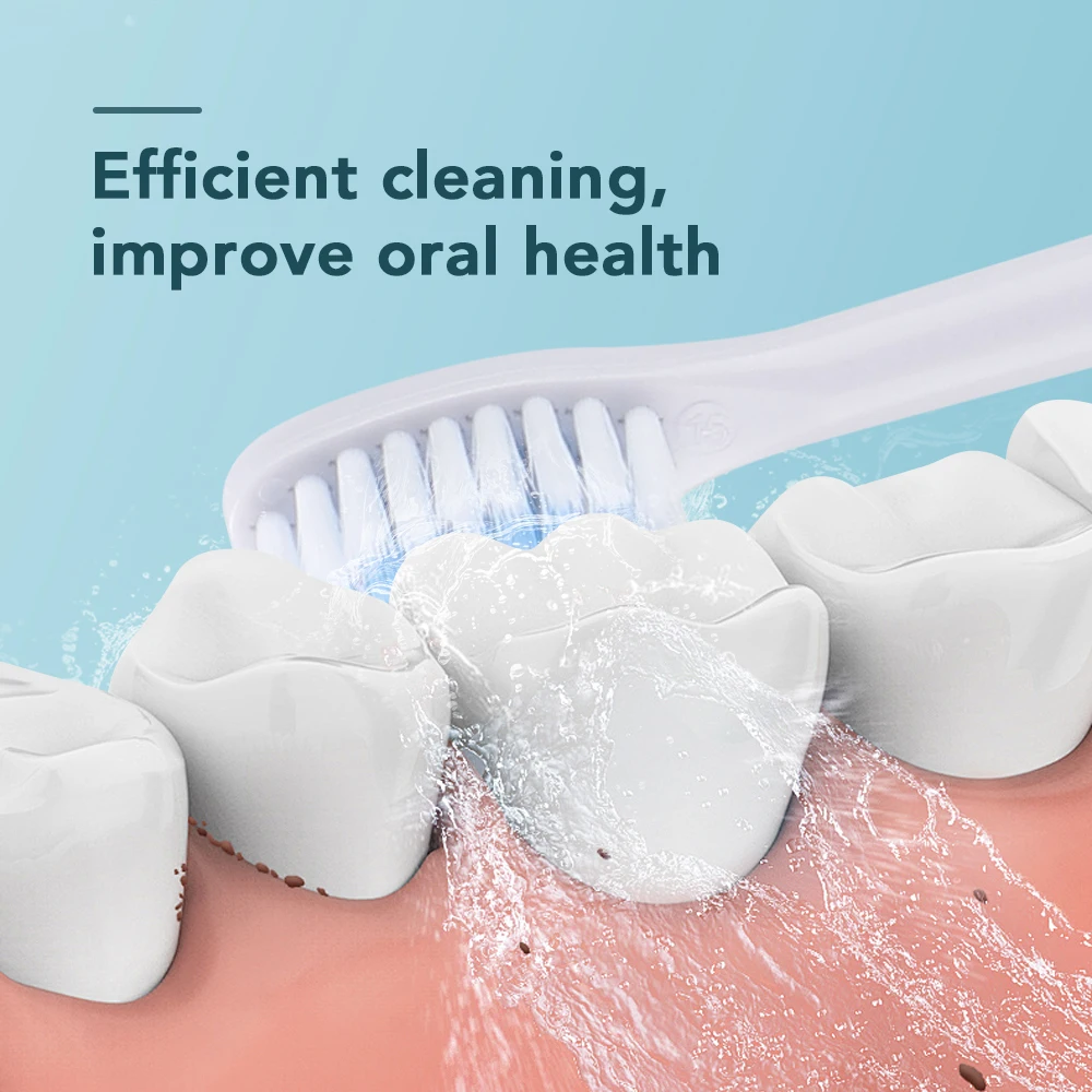 Electric Toothbrush 6 Modes Sonic Vibration Dental Tooth Whitening Cleaner Oral Care IP67 Waterproof Teeth Brush Rechargeable