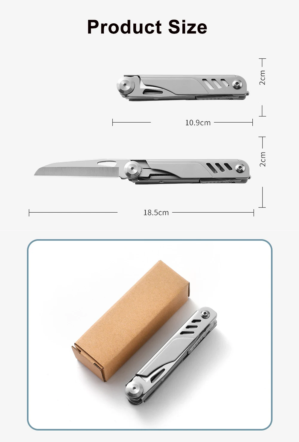 Description Picture 4 of itemCaressolove Multipurpose Folding Knife EDC Outdoor Tools Portable Multitool Pocket Knife Camping Scissors Saw survival Gadgets