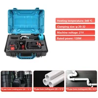 Cordless PPR Water Pipe Melter Rechargeable Hot Melt Machine Plastic Welding Machine w/ Replacement Heads For Makita 18V Battery 2