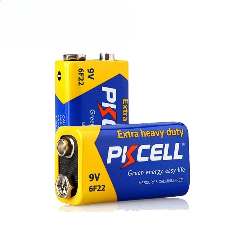 12PC PKCELL 9V 6F22  9 Volt Battery Equal to CR9V ER9V 6LR61 batteries Extra heavy duty Carbon Zinc Battery for electronic therm - 3