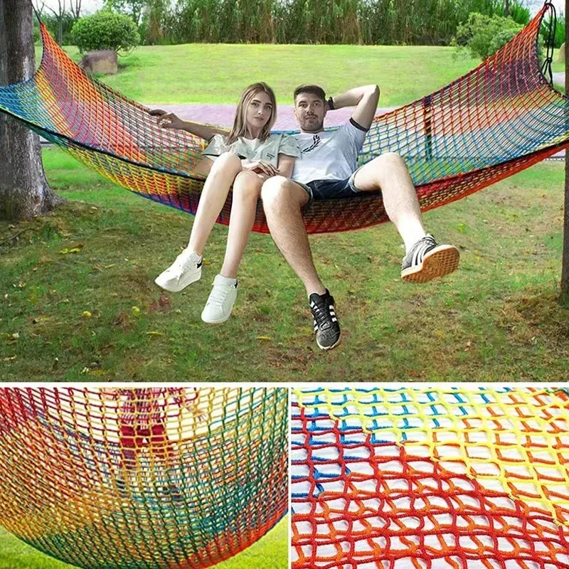 1m*3m Color Playground Play Safety Net Outdoor Climbing Anti Fall Net Childrens Obstacle Course Double Layers Backyard Net Saftey storage net