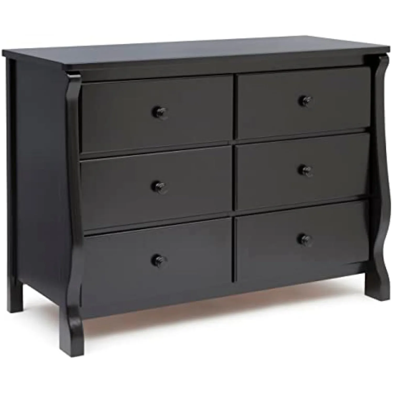 

Delta Children Universal 6 Drawer Dresser with Interlocking Drawers - Greenguard Gold Certified, Black