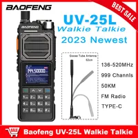 BAOFENG UV-25L Walkie Talkie High Power 50KM 136-520MHz Outdoor Portable Two Way Radios 999 Channels 2023 New Arrival Interphone 1