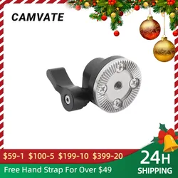 CAMVATE Standard ARRI Rosette M6 Thread Bolt-On Mount With 15mm Single Rod Holder For Camera Wooden handle EVF Mount Attachment