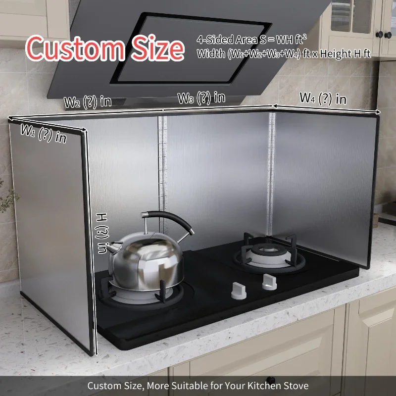 Kitchen Splatter Guard Cooking, Custom Size, Stove Top Stainless Steel Grease Splatter Screen for Frying, Contact Us Best Quote