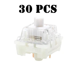 Enhanced Mechanical Keyboard with White Linear Switches and Hot Swap Feature (30 PCS)