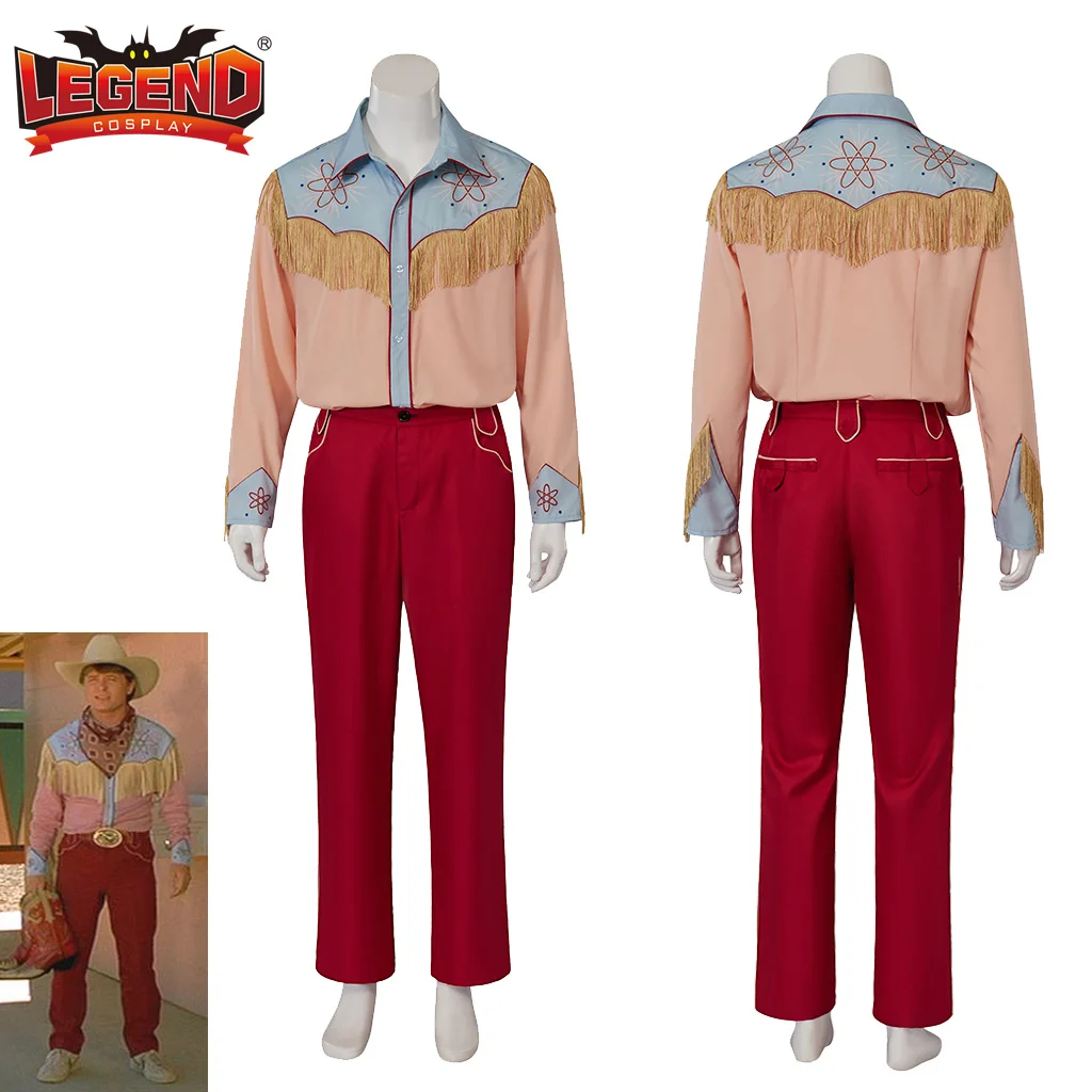 

Back to The Future Marty Mcfly Cosplay Costume Cowboy Costume Shirt Pants Outfit for Men Adult