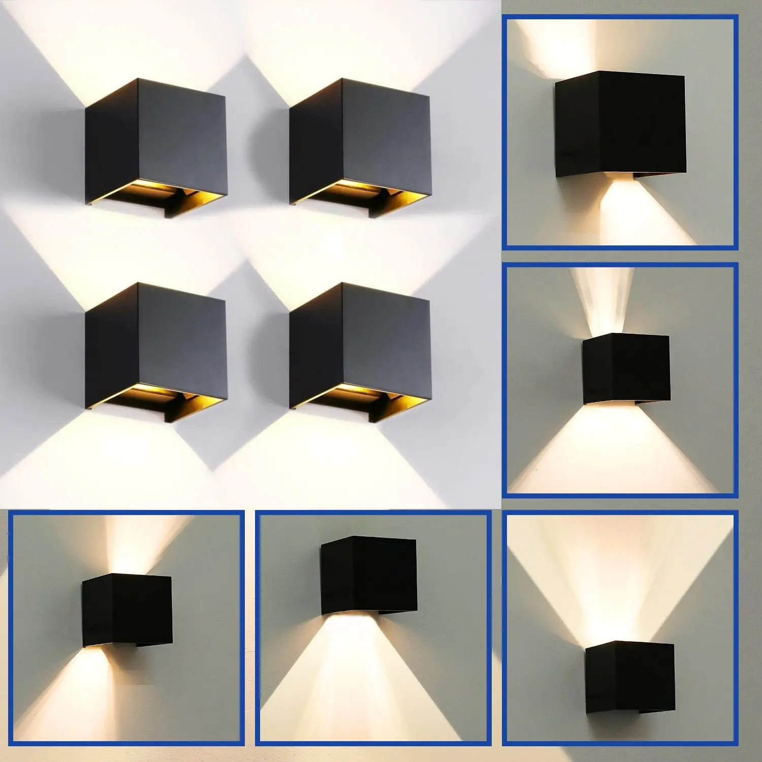 None 4pcs LED Wall Light Aluminum 3