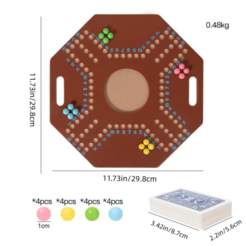 Masa oyunları, 4 oyuncu, Arapça, masa üstü oyunları, parti oyunları, seyahat oyunları, strateji oyunları, sağlam ahşap, ceviz rengi