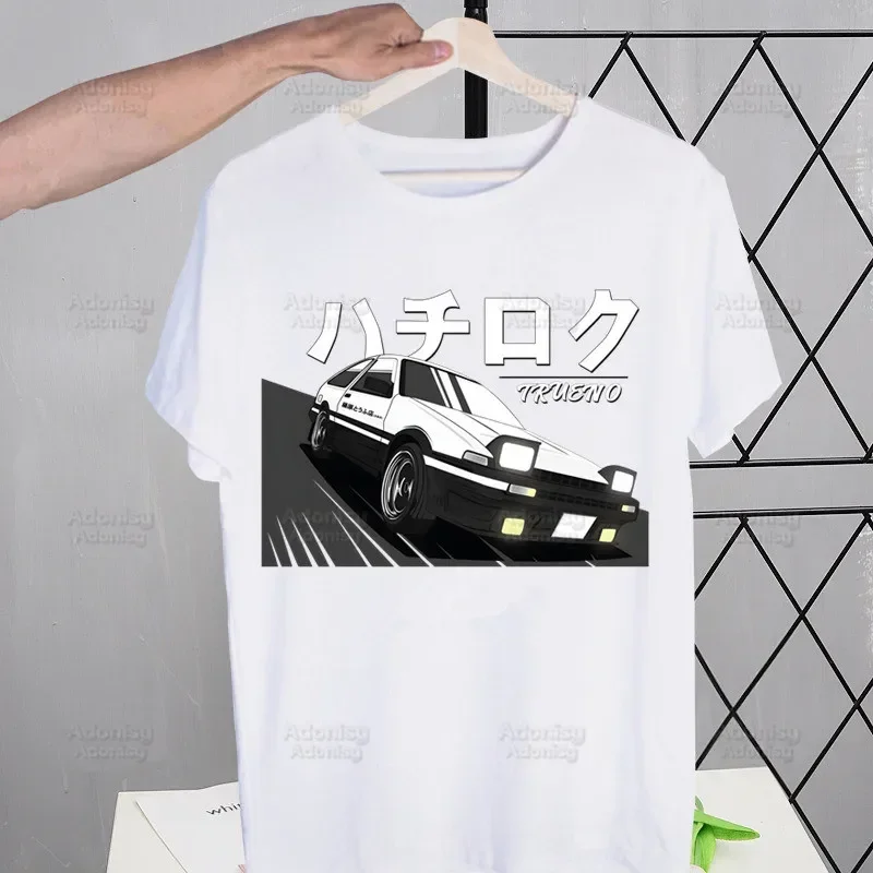 thumbnail image 1 of Camiseta de Manga corta con estampado de Initial D Drift Car Akagi RedSuns, camisa de Anime AE86, JDM, Tops de Takumi Fujiwara, 1 of 5