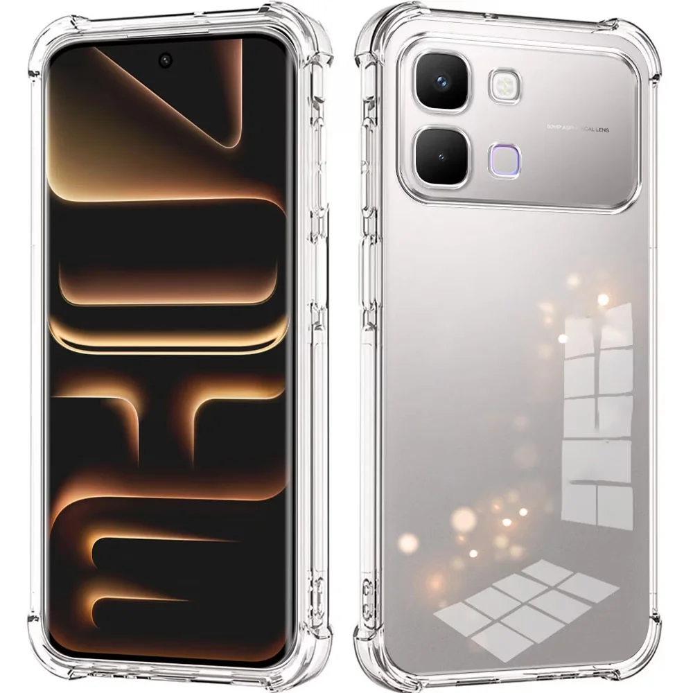 Shockproof Silicone Phone Case - Thick Clear Protective Cover