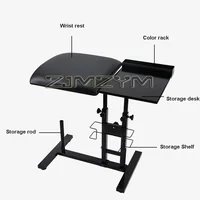 Banc de travail pour tatouage, présentoir, bras de coussin d'épissure perfectionné et pliable 4