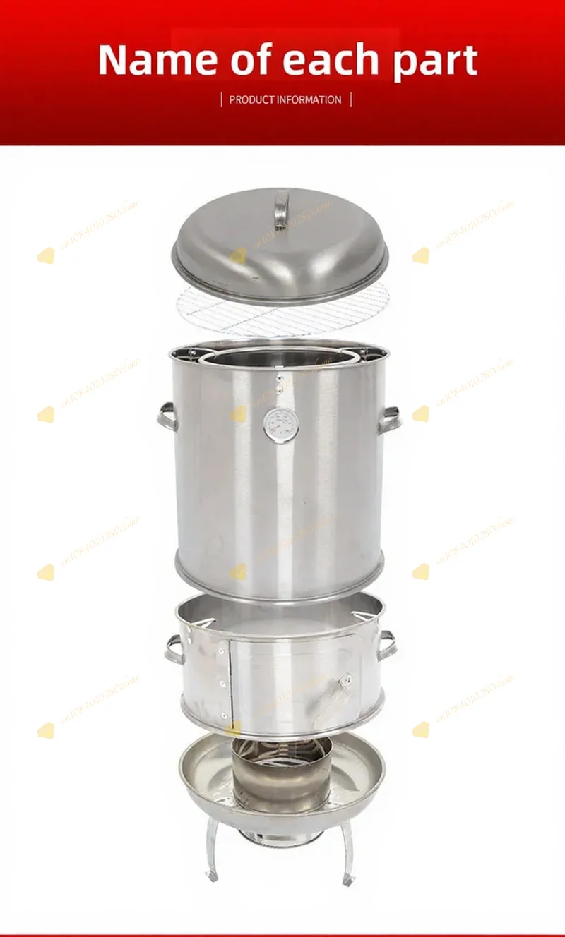 Charcoal BBQ Outdoor Smokeless Roaster for Duck Chicken Skewers Home Use
