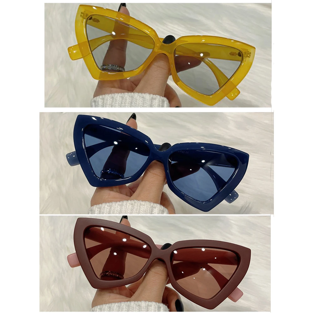 New Triangle Polygon Sunglasses Women Men Vintage Glasses Retro Cat Eye Sun Glasses Female Male Eyewear Eye Glasses for Summer BEST SELLERS
