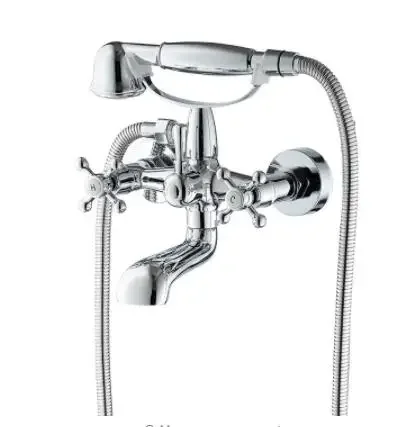 

Vidric Bathtub triple faucet hot and cold mixing ,Bathroom Handheld shower set New British tap, Wall mounted shower faucet set