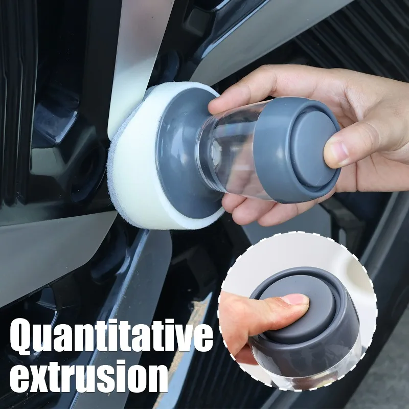 Tire Shine Applicator Wax Dispense Sponge Kit for Tire Dashboard Plastic Dressing Car Paint Protection Coating Sponge Brush