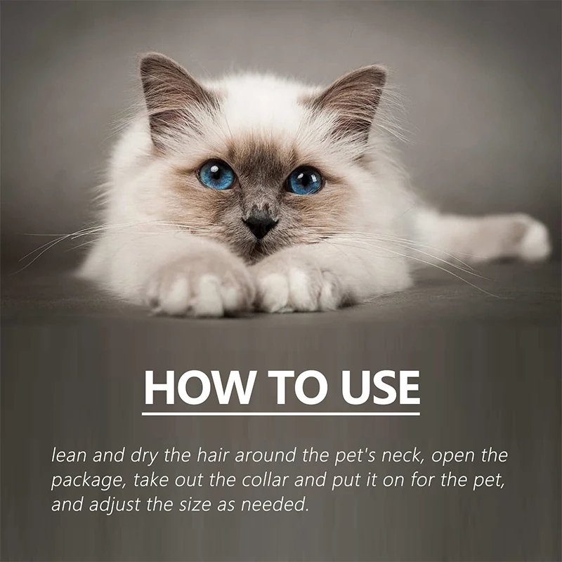 Pet Ticks Mosquito Collar Anti Flea Collar For Cat Anti Flea Mite Lice Insecticide Outdoor Adjustable Pet Mites Repellent
