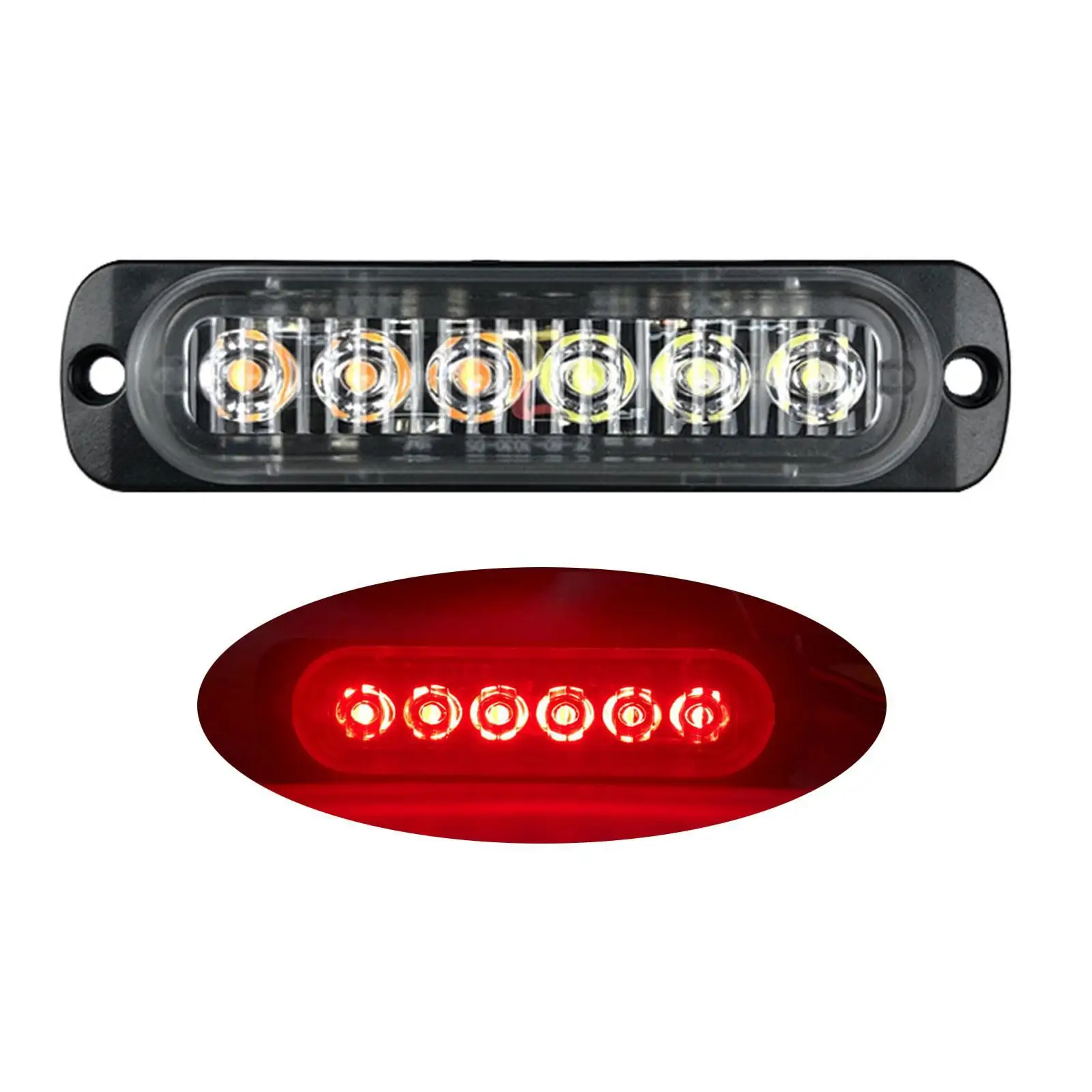 12V 24V 6 LED Truck Emergency Light Strobe Flash Car Warning Hazard