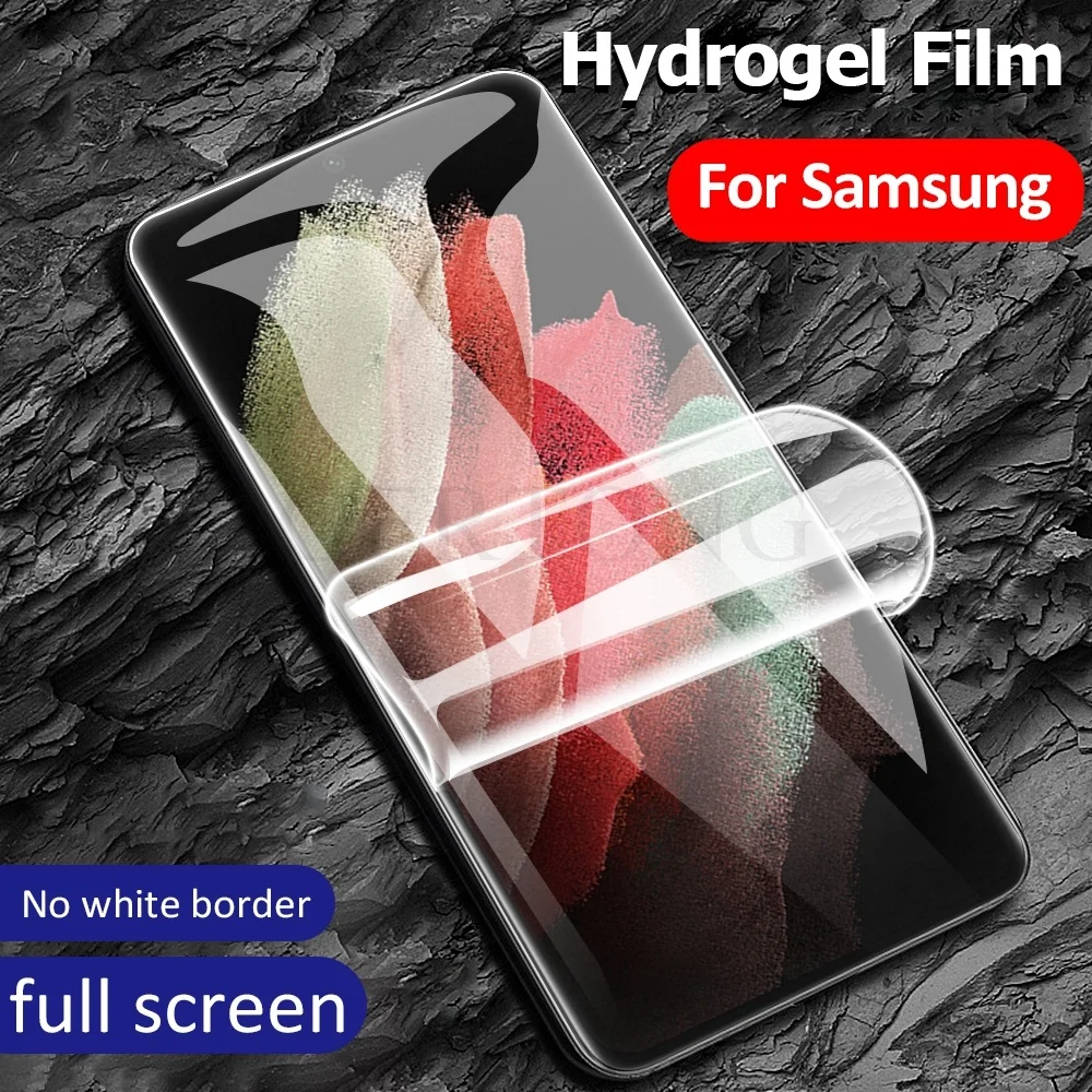 Pellicola Morbida Idrogel Per Samsung Galaxy S21 Ultra S20, Plus S20 Fe S22 Screen Saver, Plus Note 20 Ultra S 2110 E Lite Non Vetro