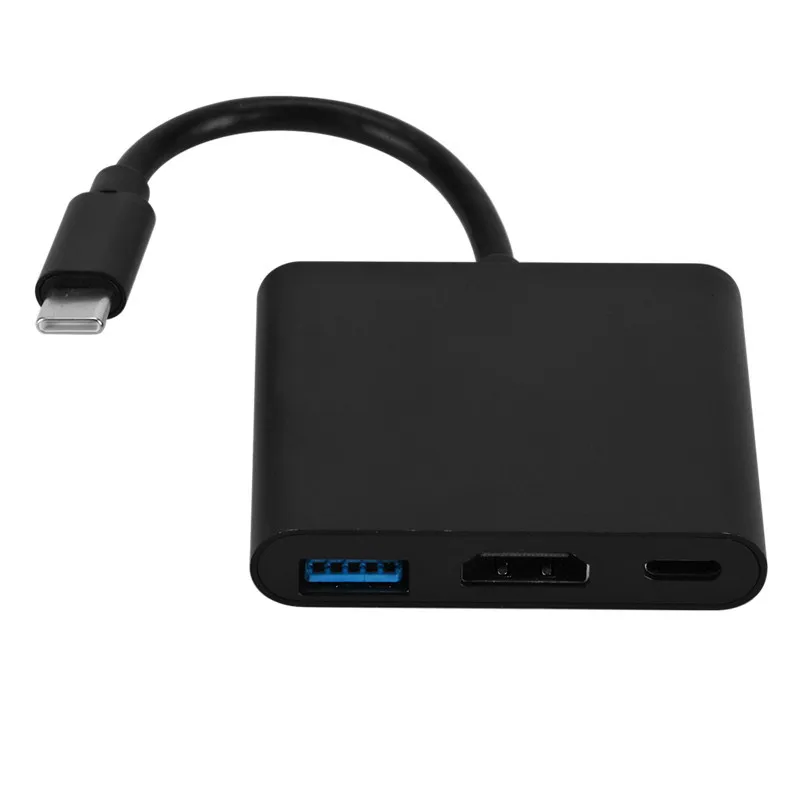 4K 1080P Type C до HDMI-сумісного/USB 3.0/ Type C Кабельний конвертер Thunderbolt 3 Перемикач на HDMI-сумісний кабель-перехідник