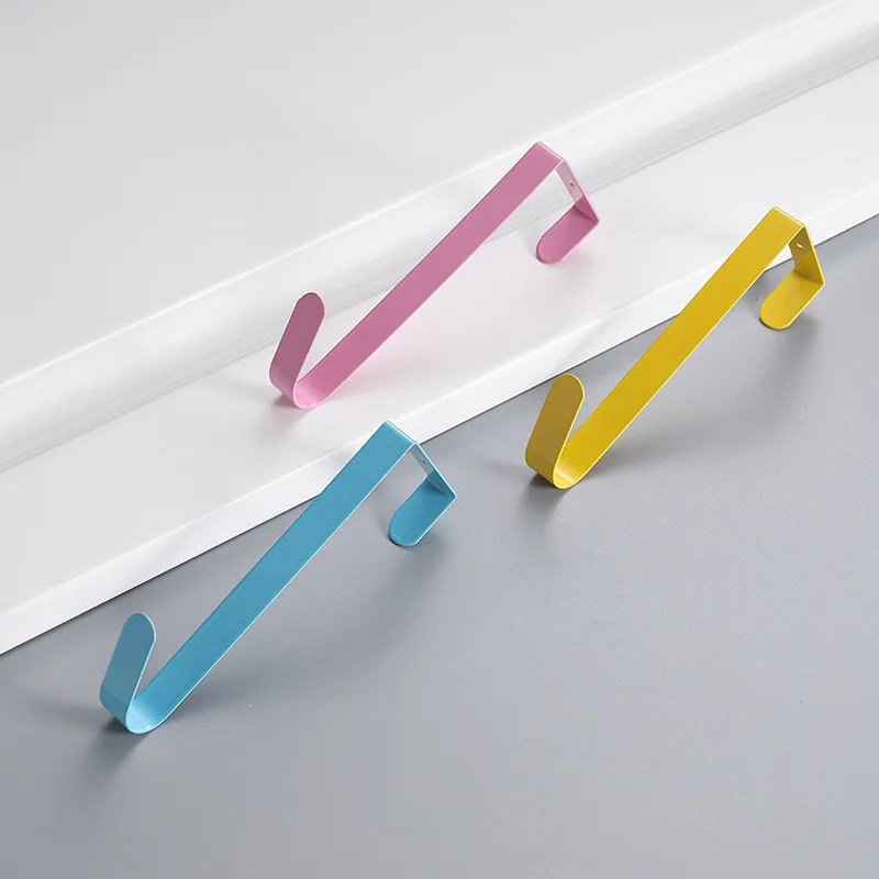 

3Pcs Iron Hooks Behind Door Single Hangers Bathroom Coat Simple Hook