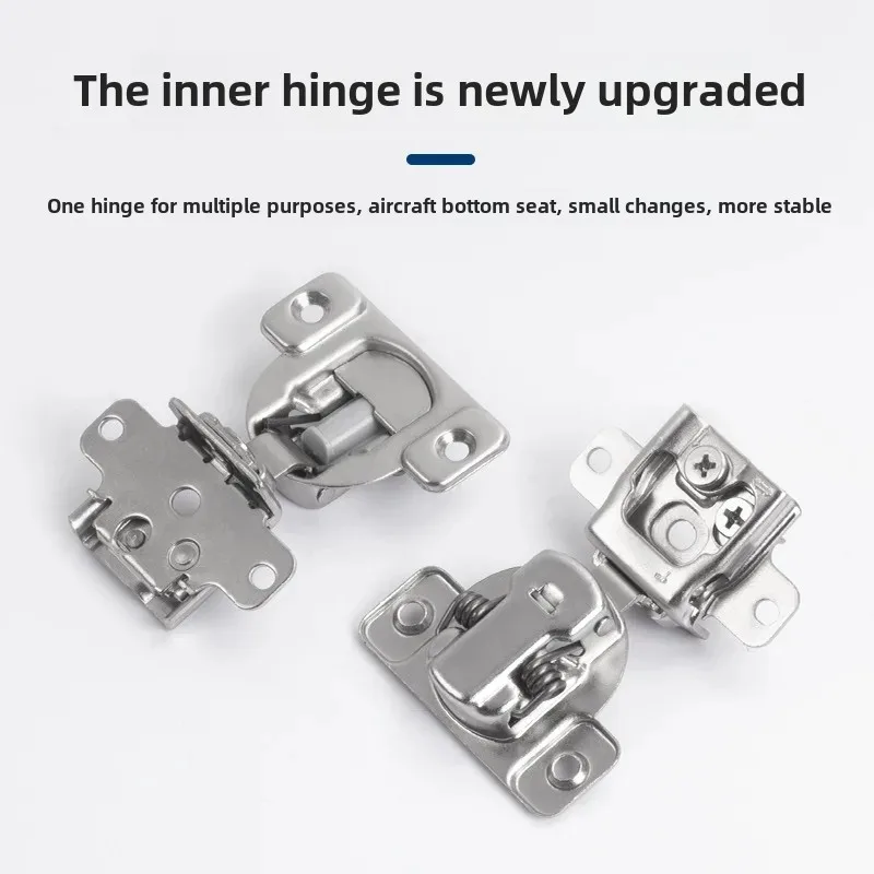 Invisible Folding Door Hinge for Cabinet And Electric Box Door Short Arm Narrow Edge Inward And Outward Opening Home Decoration