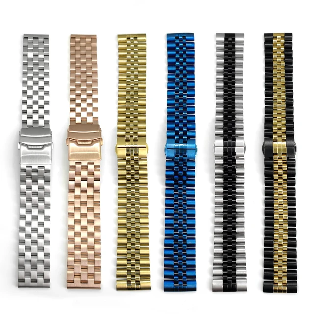 24mm|stainless Steel Watch Band 12-22mm With Butterfly Buckle - Replacement  Wristband