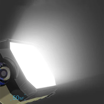 LED COB Work Light Portable Rechargeable Flashlight Magnetic Waterproof Camping Lantern Magnet Design with Power Display 4