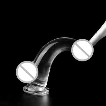 5-10 Inch Smooth Crystal Dildo with Suction Cup Body Safe Orgasm Fake Penis Multiple Size Sexy Dildos Erotic Adult Sex Toys Shop 3
