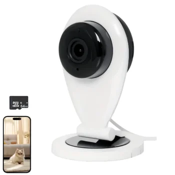 InCliick WLAN  Camera with App, Mobile Remote View WLAN Baby Monitor, Motion Detection, Night Vision Indoor Surveillance Camera 1