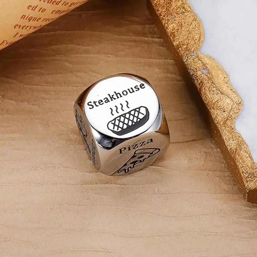 

1pc Dinner Food Decider Dice Wood Date Night Dice for Couples Food Cube Game Funny Anniversary Date Night Ideas Valentines Day