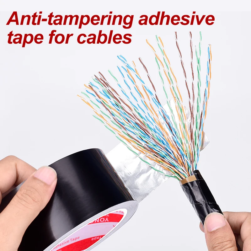 modify Black Aluminum Foil Tape Heat-Resistant Water Heater Range Hood Pipeline Sealing Waterproof Fireproof Heat Dissipation 3