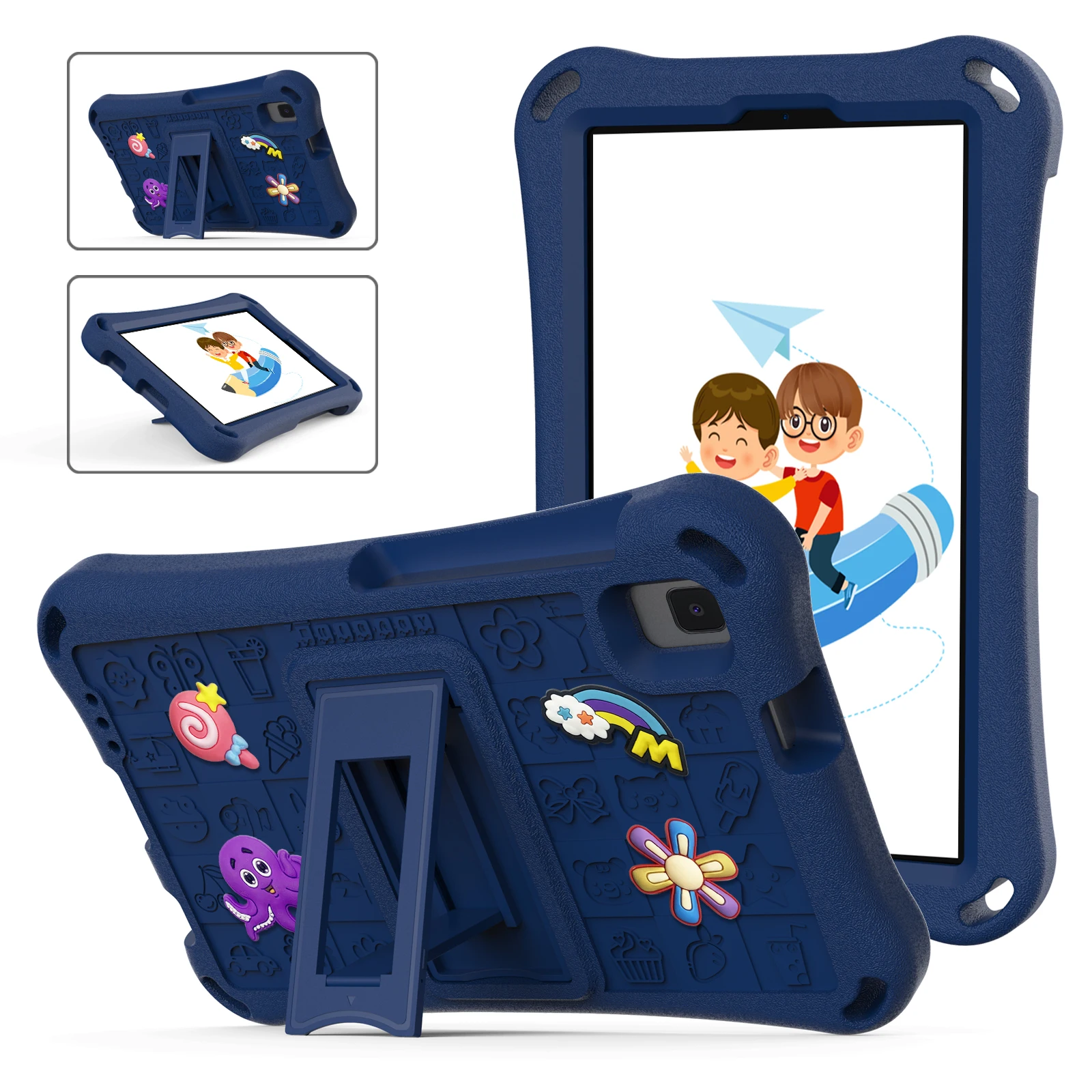 Kids Cartoon EVA Tablet Cover with Built-in Stand - Soft Protective Case