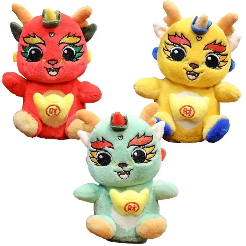 2024 Chinese New Year Mascot Dragon Dolls Simulated Dragon Stuffed Toy Dragon Plush Toy Soft Toy Stuffed Animal Pillow for Kids 2024 sanrio chiikawa hachiware usagi kuromi hello kitty my melody cinnamoroll pillow plush toys plushie keychain stuffed doll