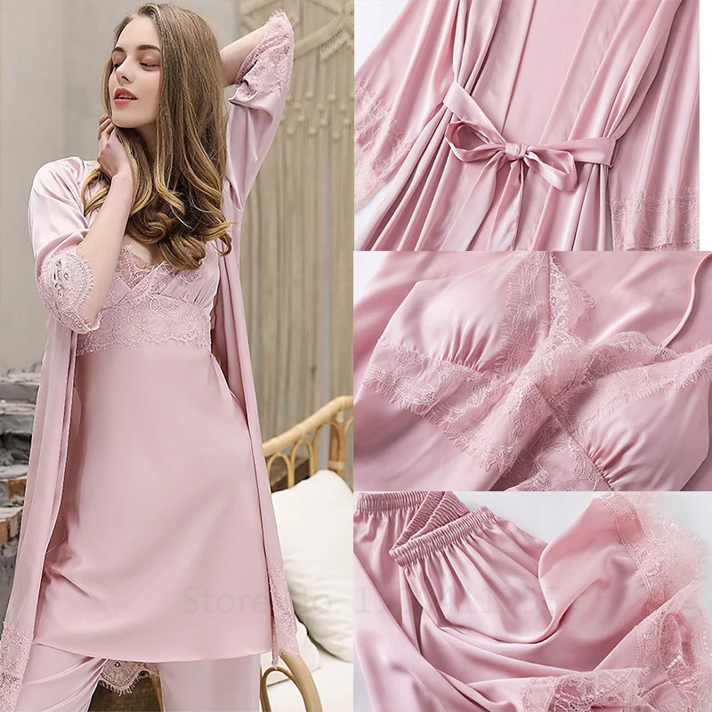 Women New Bride Bridesmaid Wedding Party Robe Female Sleepwear White Kimono Pajamas Rayon Casual Nightgown Home Clothes women sleepwear,bride robes,sleepwear pajamas