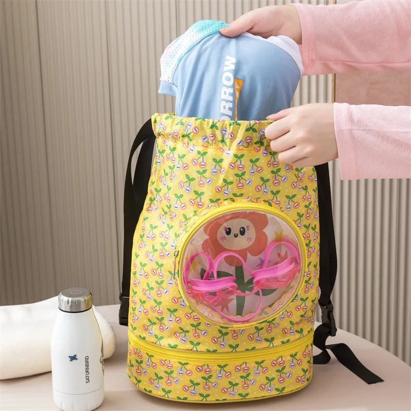 New Waterproof Swim Backpack with Dry Wet Separation Large Capacity Travel Gym Bag 2