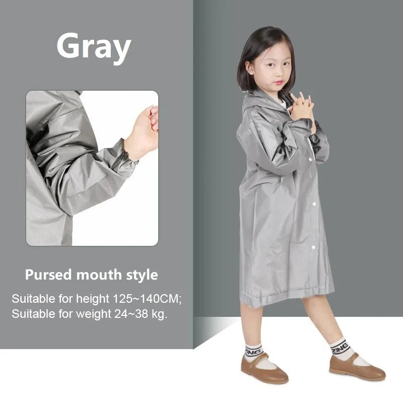 Children's Yellow Waterproof Raincoat Poncho