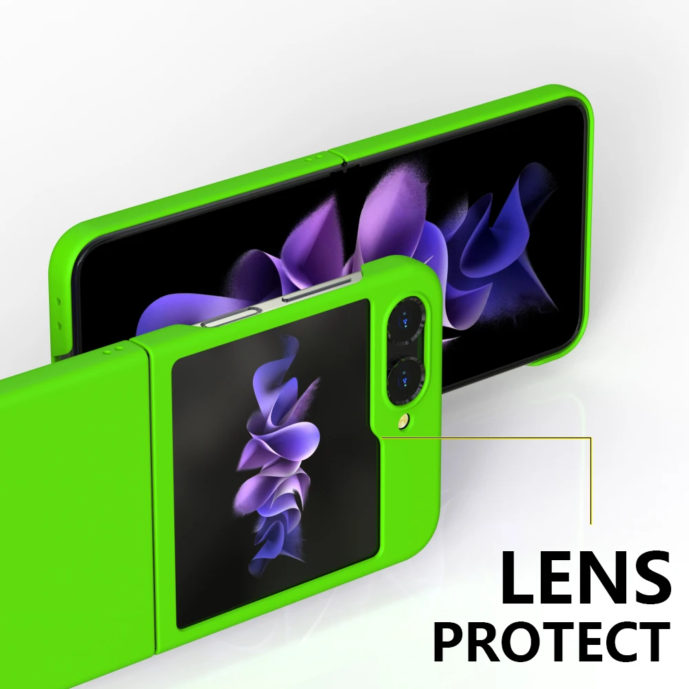 Liquid Silicone Phone Case with Hard TPU Bumper - Durable Protective Cover for Samsung Galaxy Z Flip Series