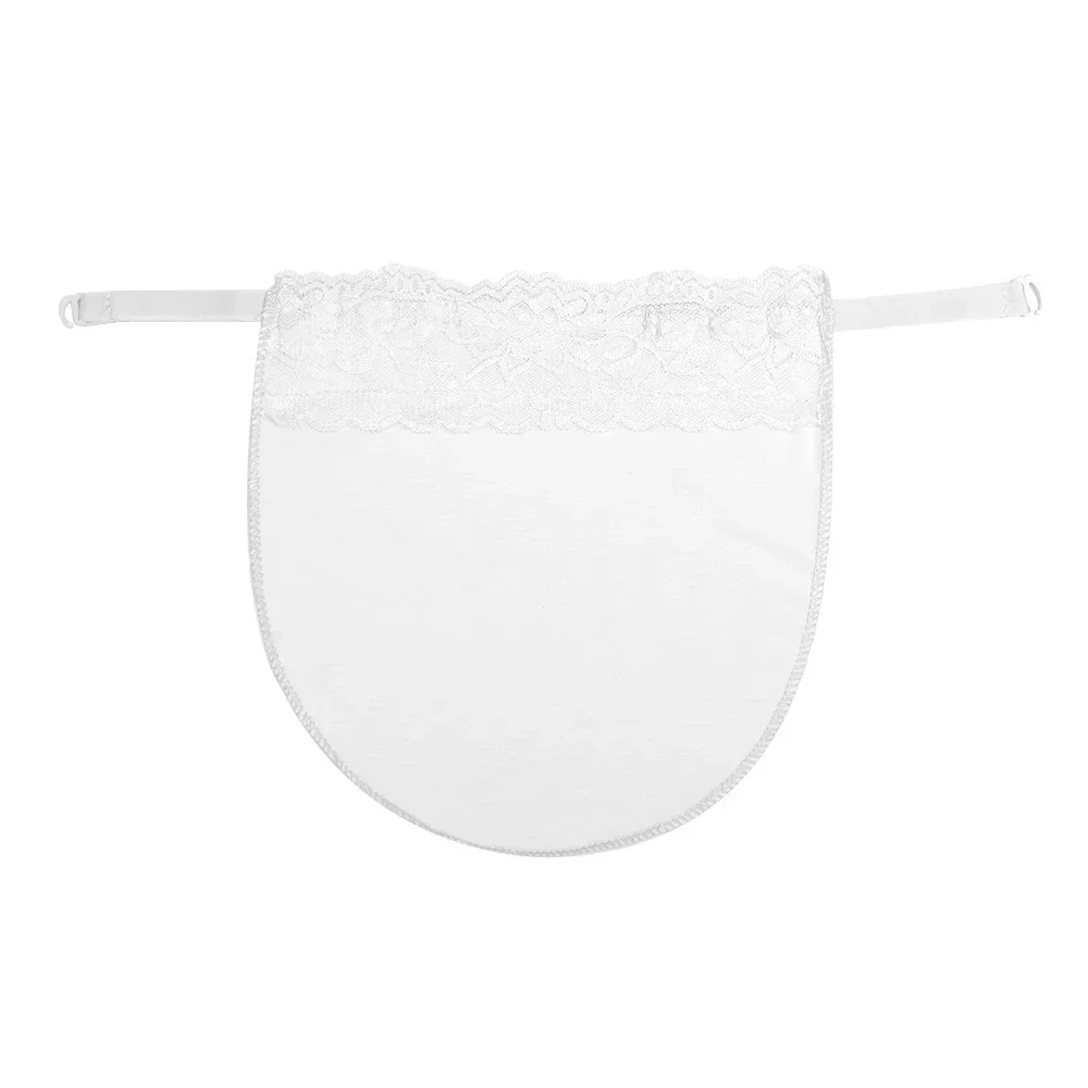 Women'S Lace Cleavage Cover Up Mock Camisole Bra Underwears Strapless Insert Wrapped Chest Invisible Clip-On Adjustable Tube Top