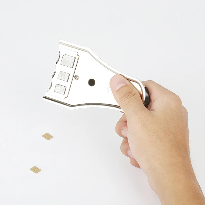 3 in 1 SIM Card Cutter Zinc Alloy Nano Mini Micro Portable Durable Mobile Phone Manual Modify Tools
