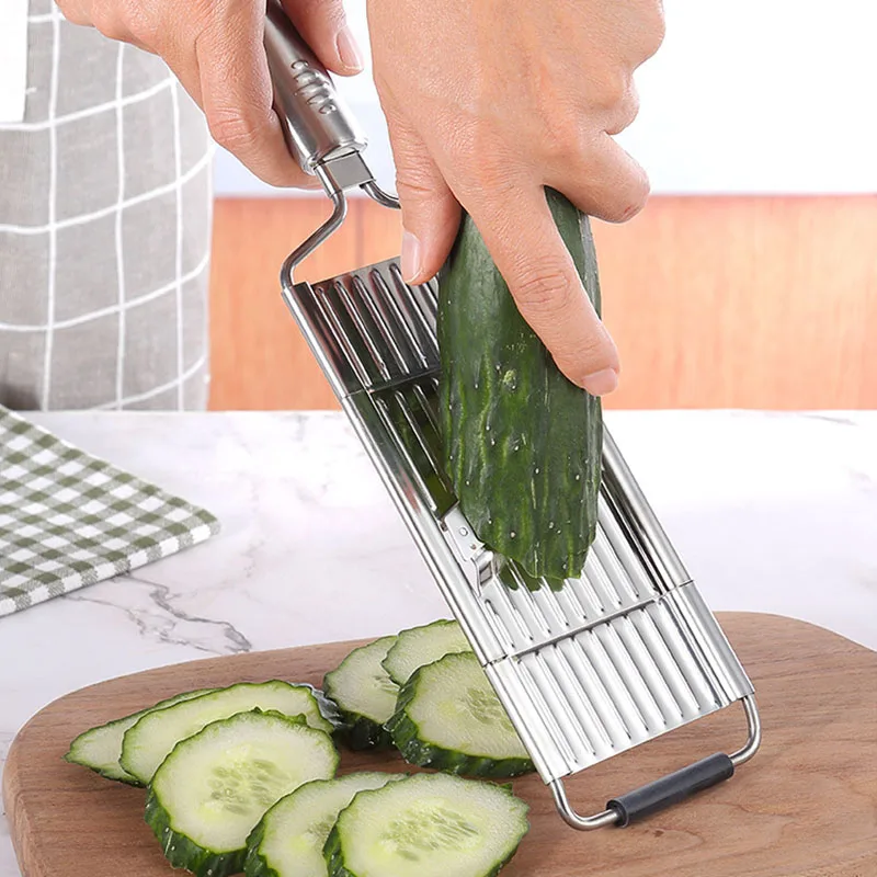 3-Blade Multifunctional Vegetable Cutter Shredder Stainless Steel Shredder Replaceable Cutter